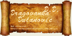Dragovanka Dulanović vizit kartica